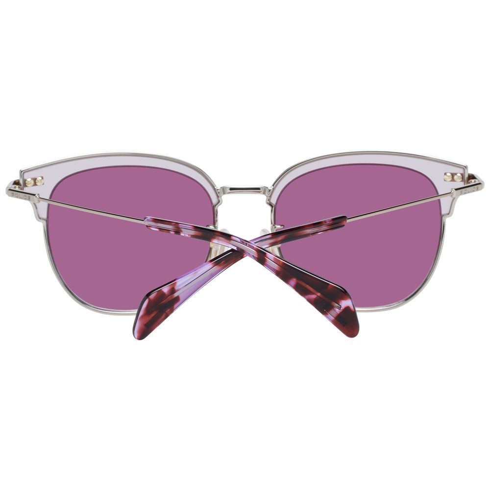 Burgundy Metal & Plastic Sunglasses