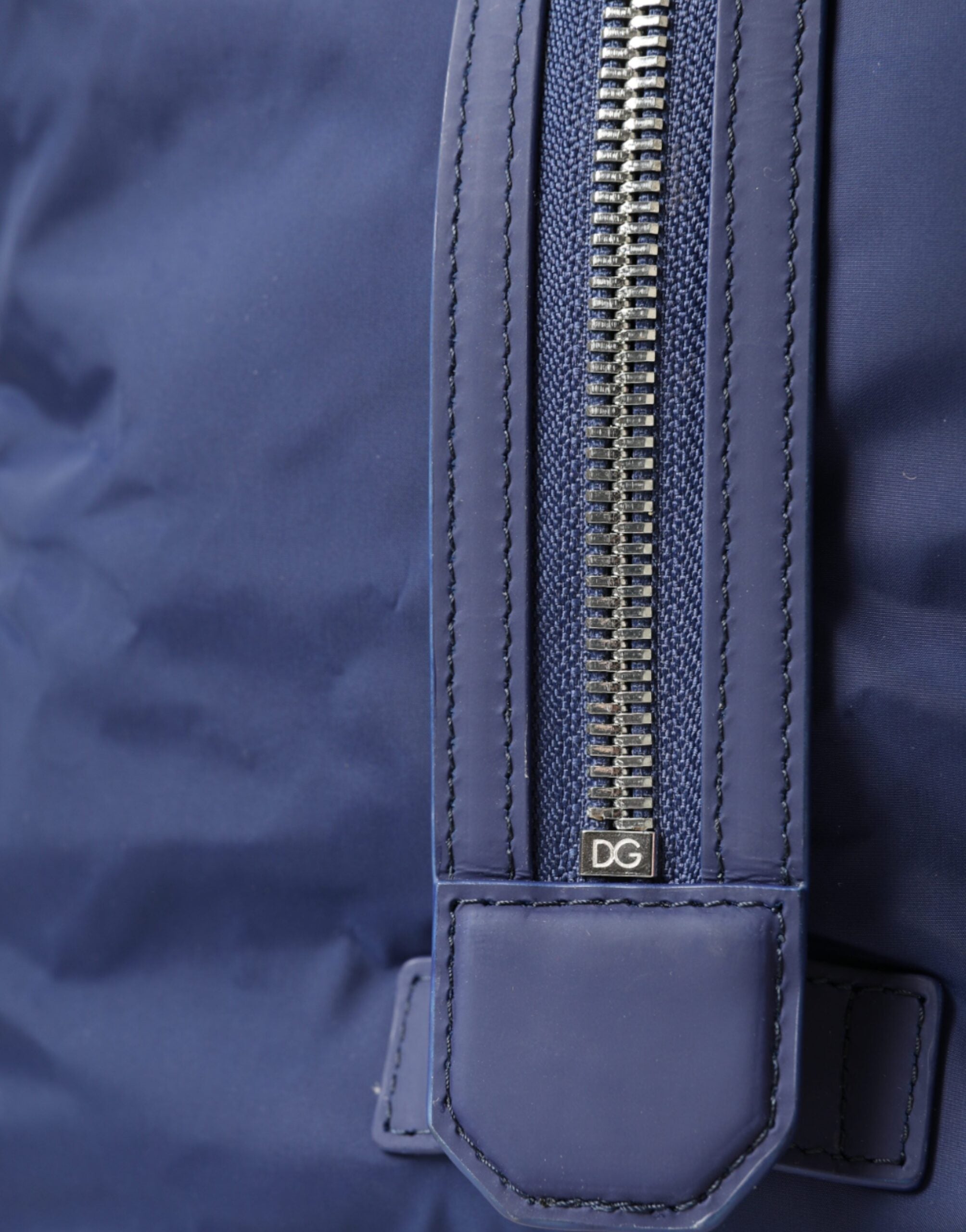 Modrá nylonová telecí kůže cestovní taška přes rameno