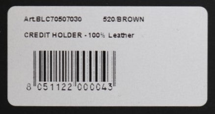 Hnědá kožená peněženka s pouzdrem na karty