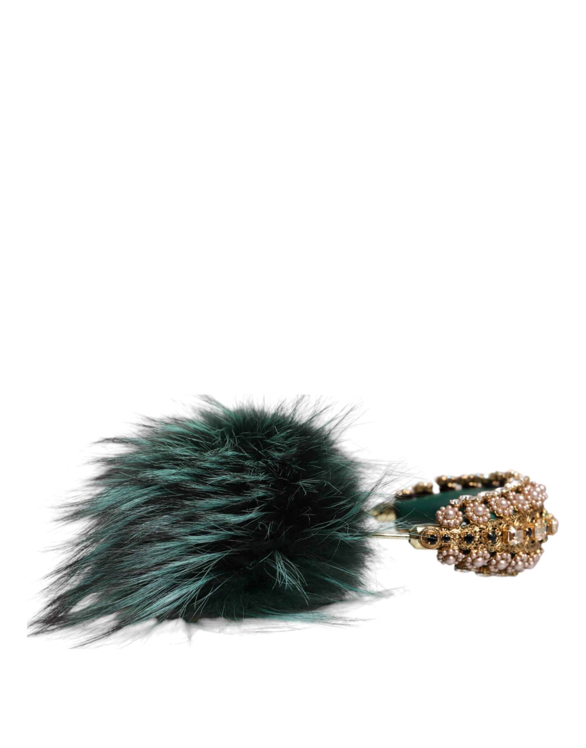 Sluchátka s mikrofonem Green Gold Crystal Fur Audio AUX