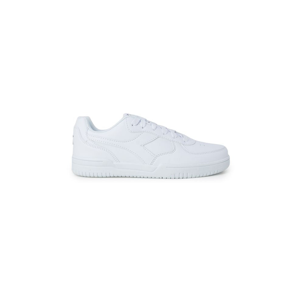 White Artificial Leather Low Top Sneakers