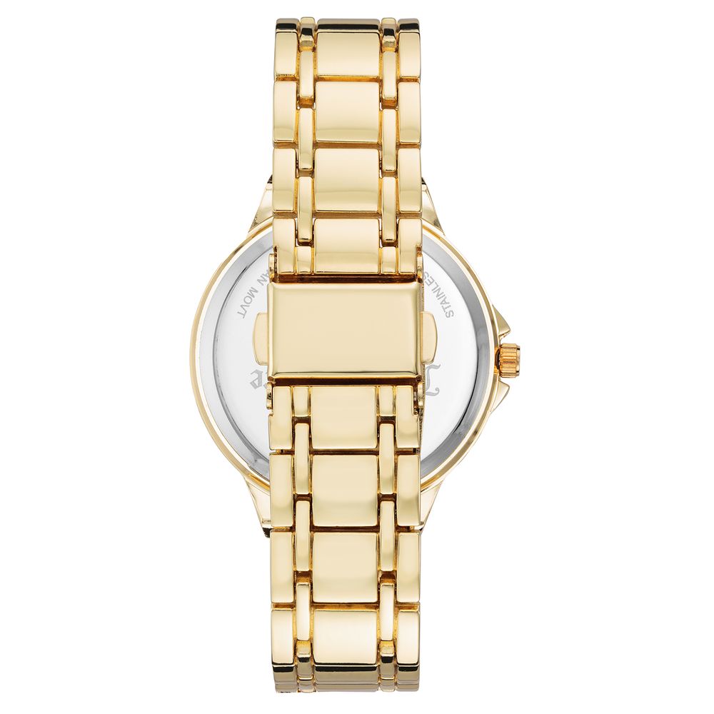 Gold Metal Dress Watch