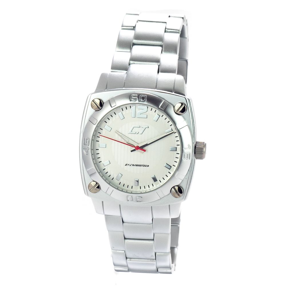Silver Aluminum Dress Watch