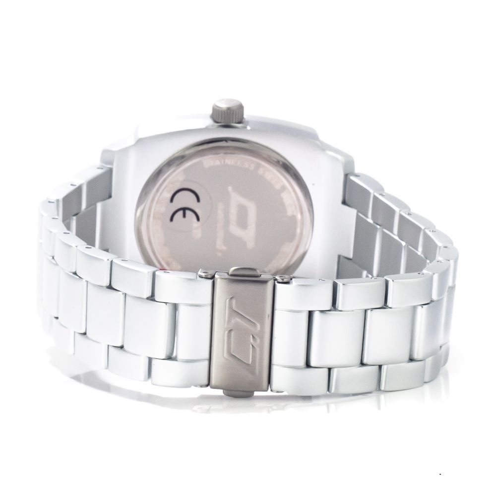 Silver Aluminum Dress Watch