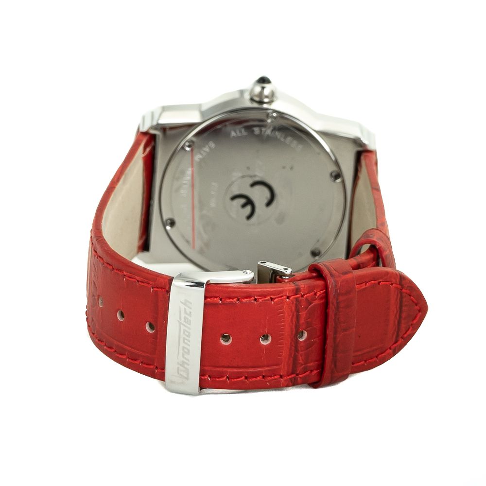 Multicolor Leather Dress Watch