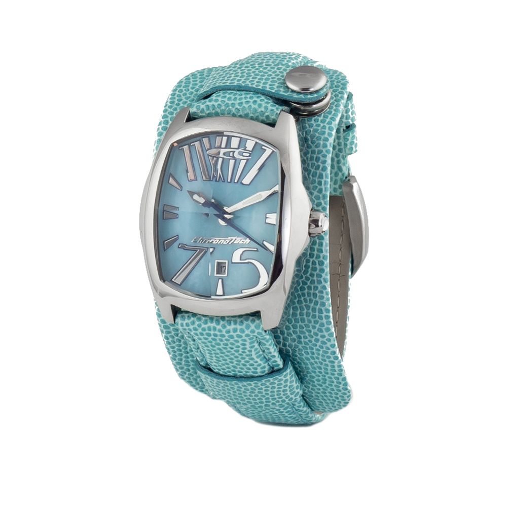 Blue Leather Dress Watch