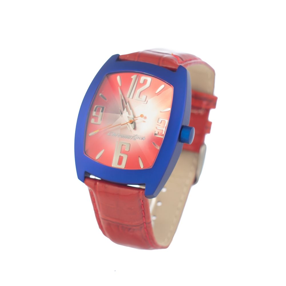 Multicolor Leather Dress Watch