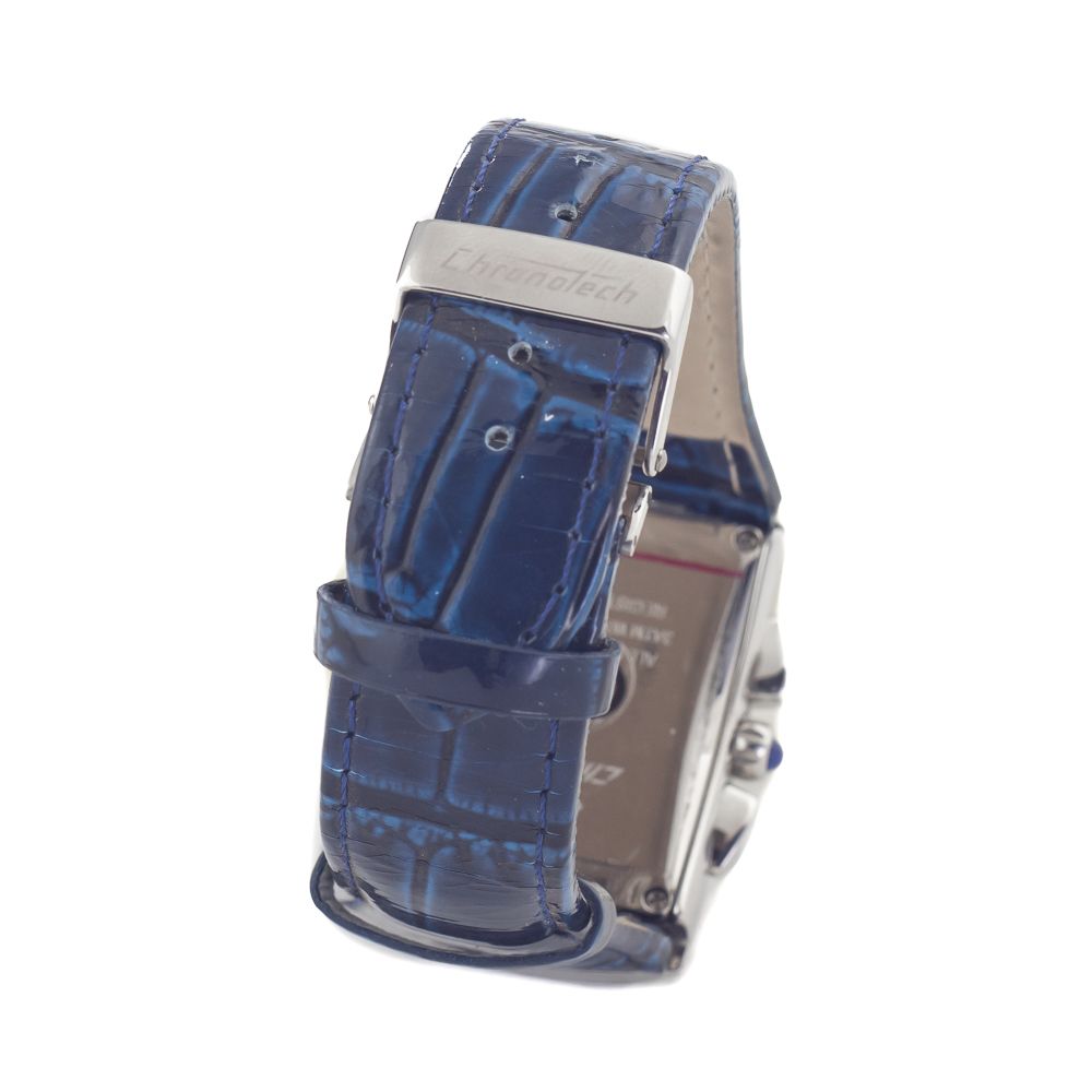 Modré kožené hodinky