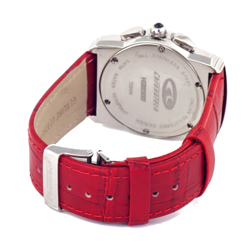 Multicolor Leather Dress Watch