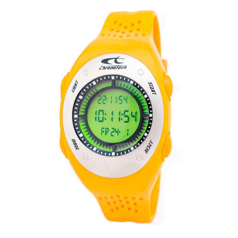 Orange Rubber Digital Watch