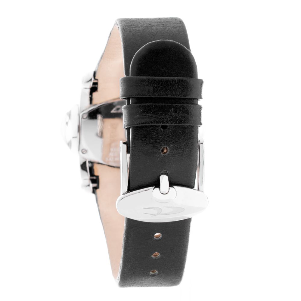 Black Leather Dress Watch