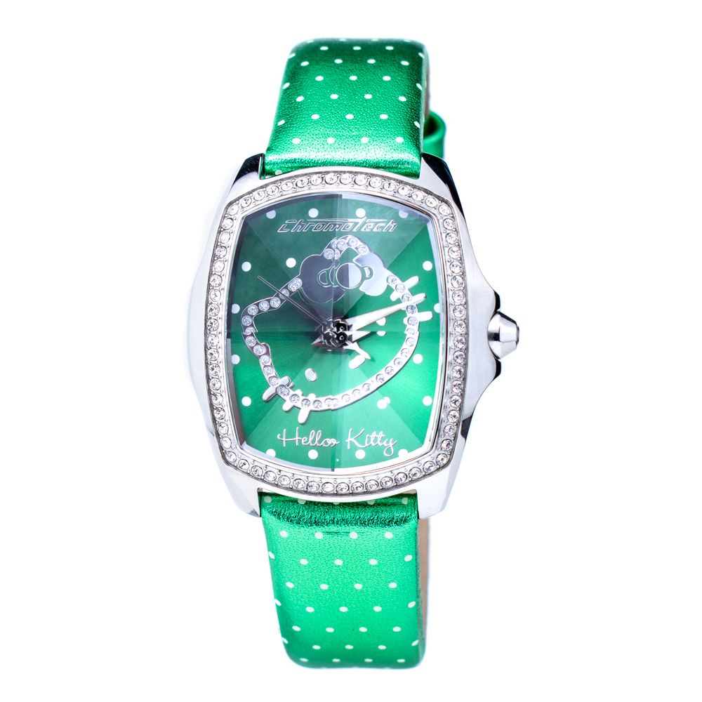 Green Leather Dress Watch