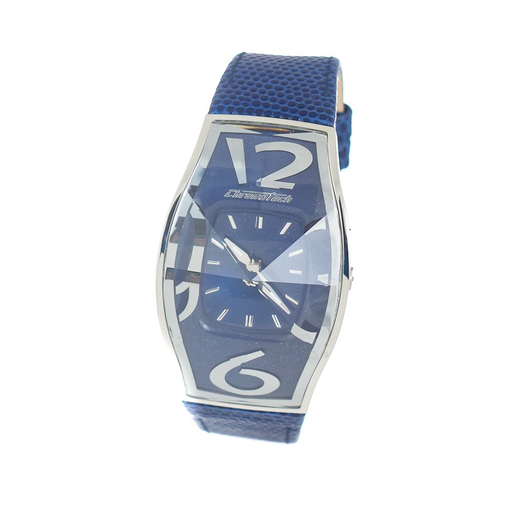 Blue Leather Dress Watch