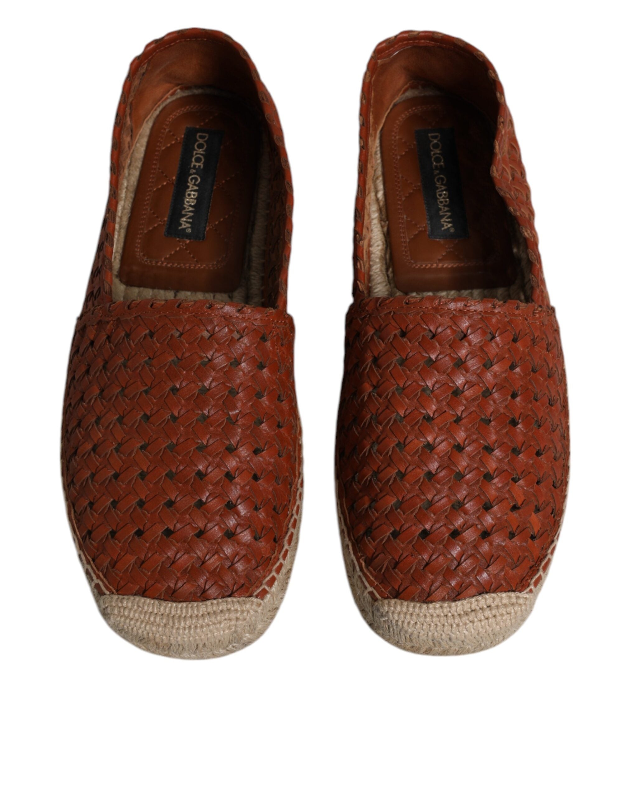 Pánské espadrilky z tkané kůže v barvě Maroon