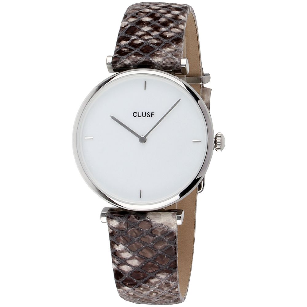 Béžové kožené elegantní hodinky