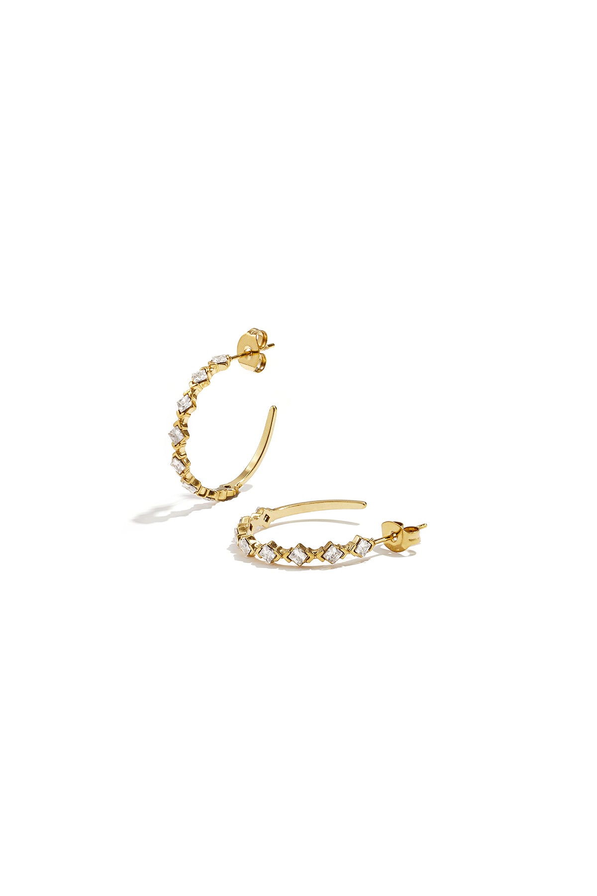Stainless Steel Hoop Earrings Circle Simple Daily Simple Series Women's jewelry