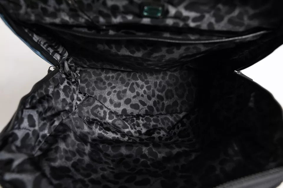 Černý nylonový školní batoh s logem DG