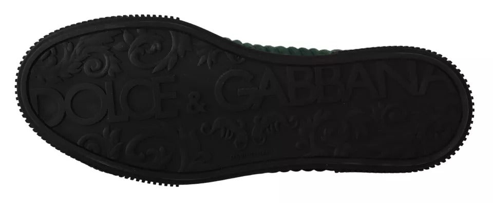 Pánské boty na volný čas v zeleném manšestrovém provedení s vysokými střevíčky