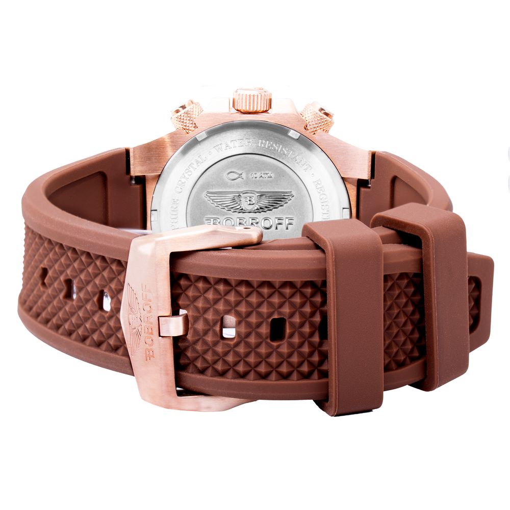 Brown Rubber Sport Watch