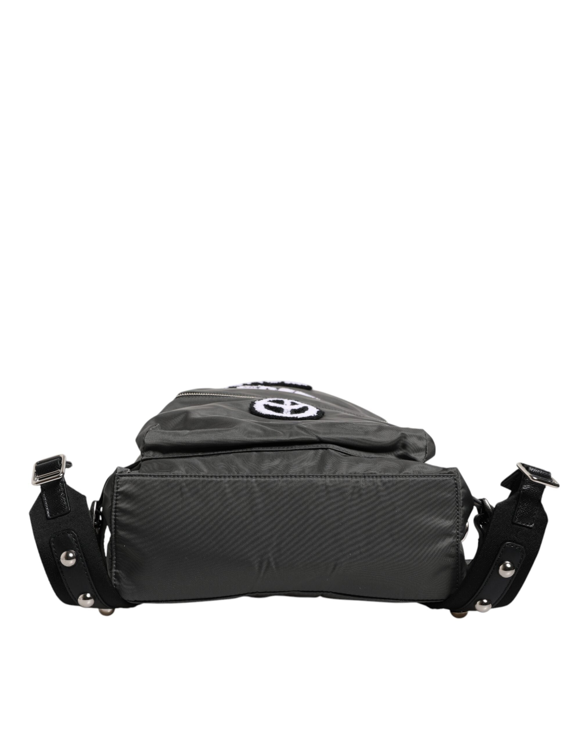 Šedý nylonový školní cestovní batoh Prince Forever