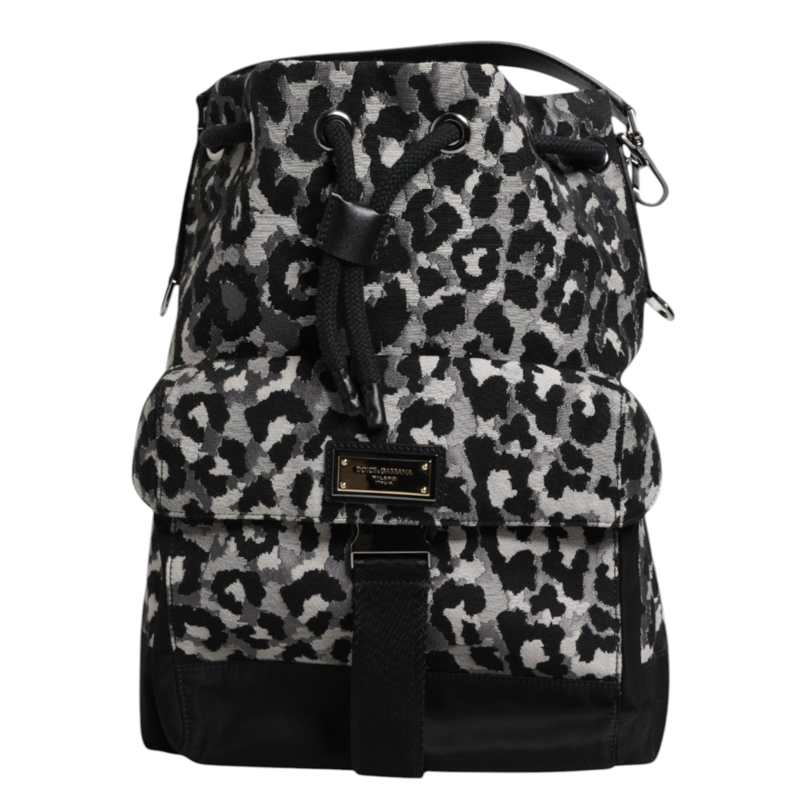 Vícebarevná leopardí žakárová hobo crossbody kabelka Borse