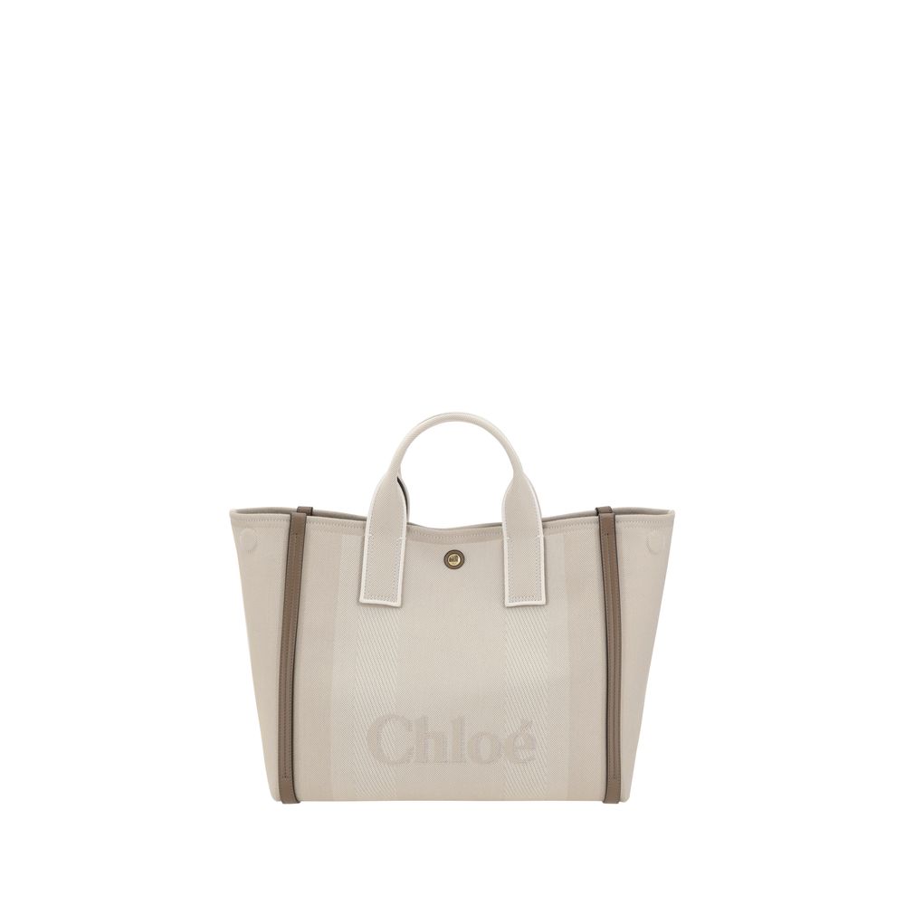 Beige Cotton Handbag