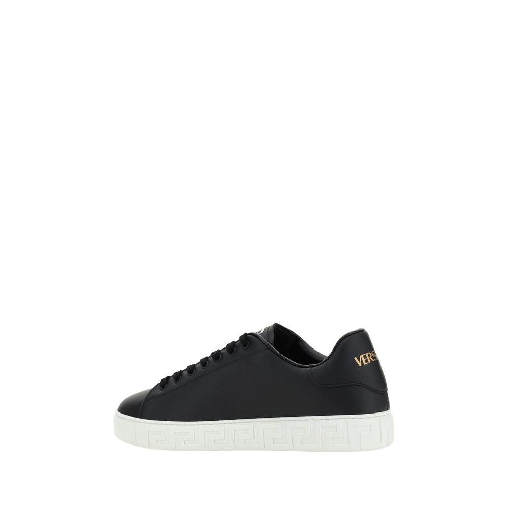 Black Rubber Low Top Sneakers