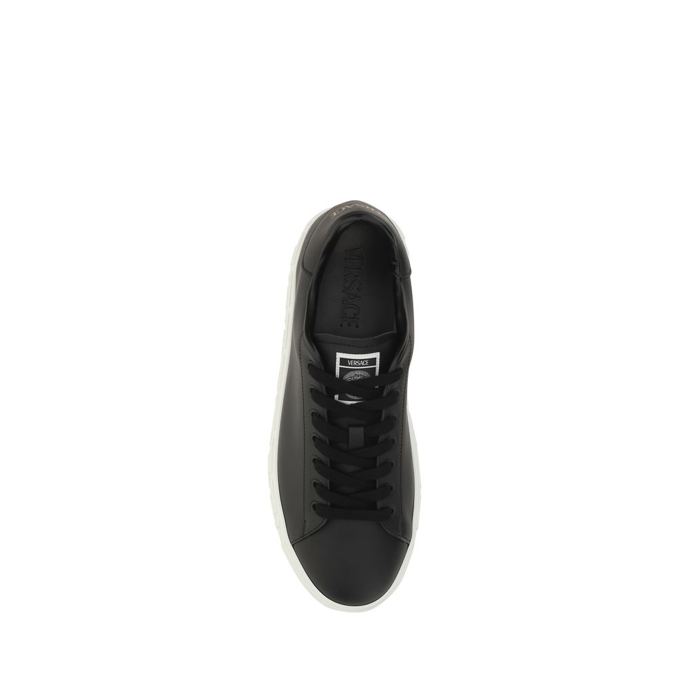 Black Calf Leather Bos Taurus Low Top Sneakers