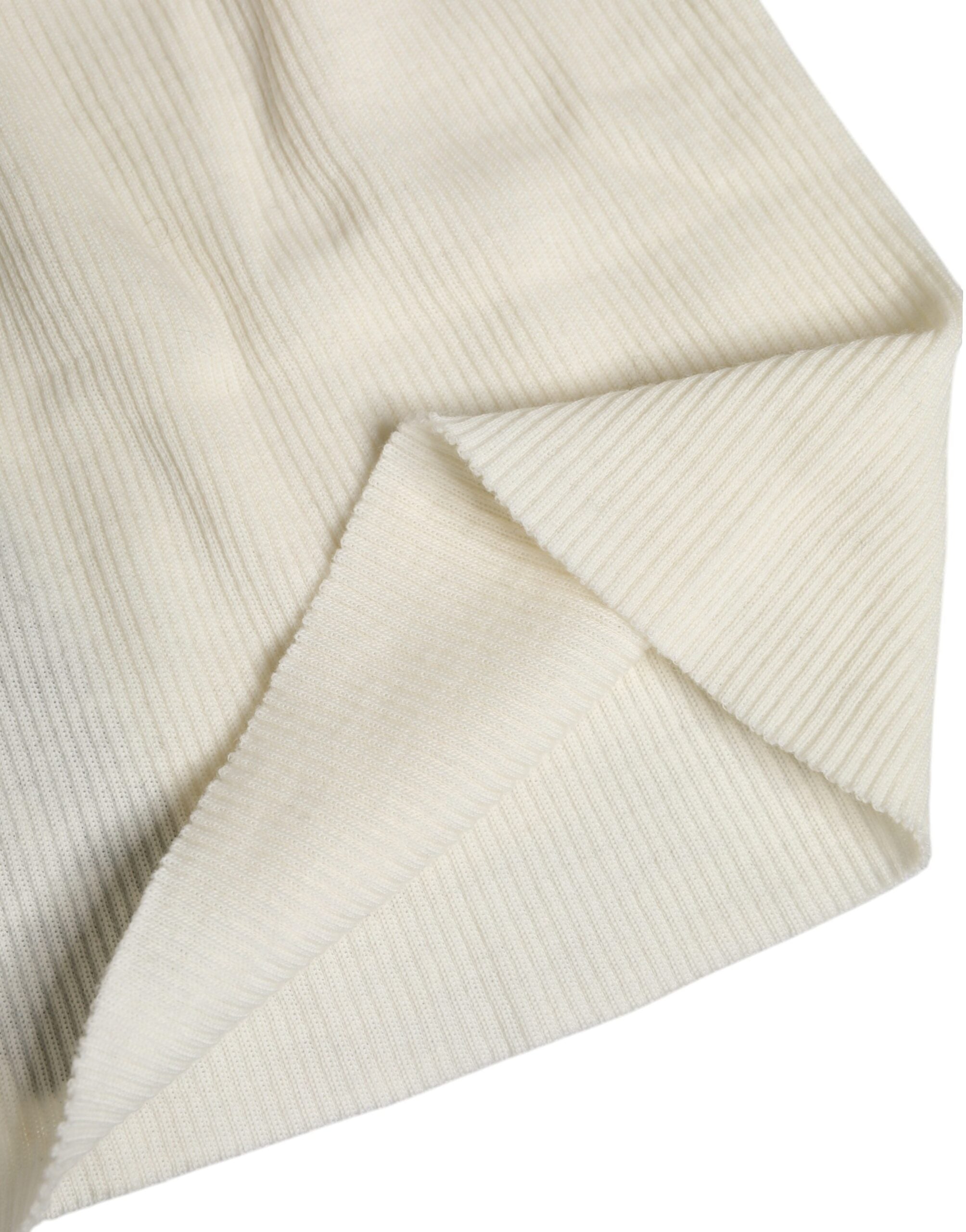 Pletená čepice Beanie z béžové vlněné směsi