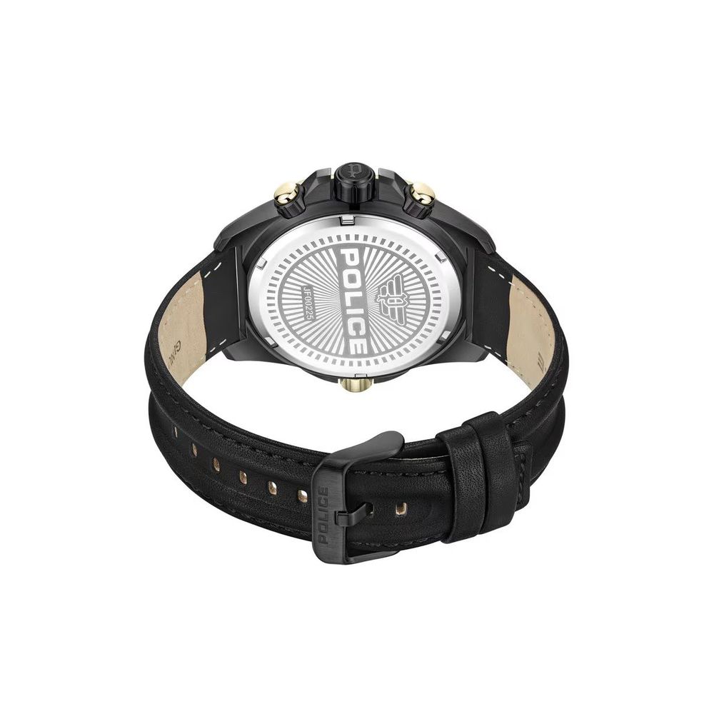 Black Artificial Leather Watch