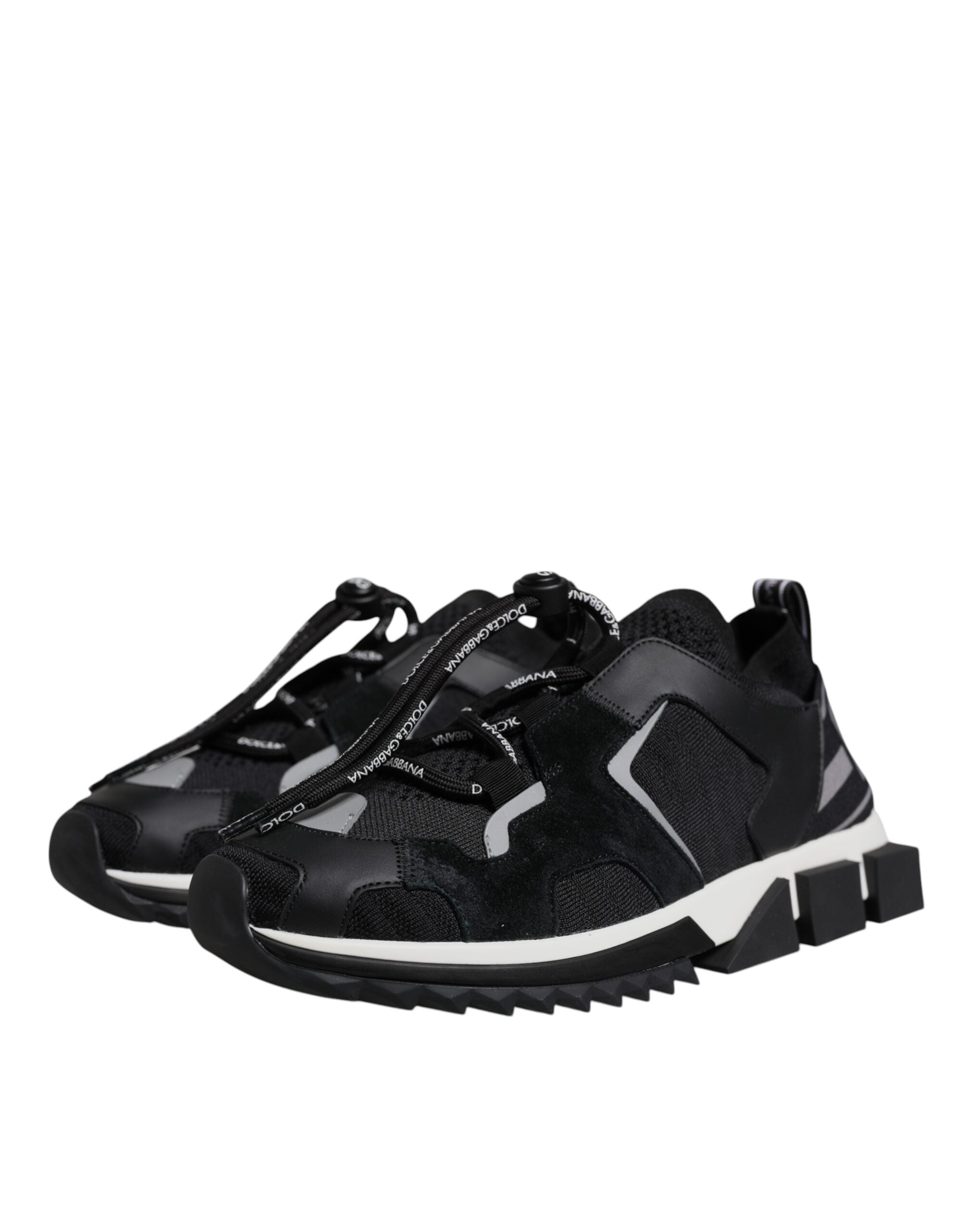 Black Mesh Sorrento Trekking Sneakers Shoes