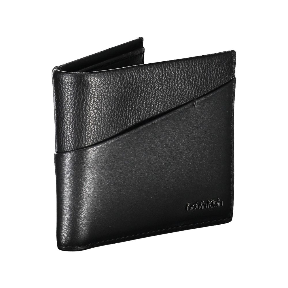 Black Polyester Men Wallet