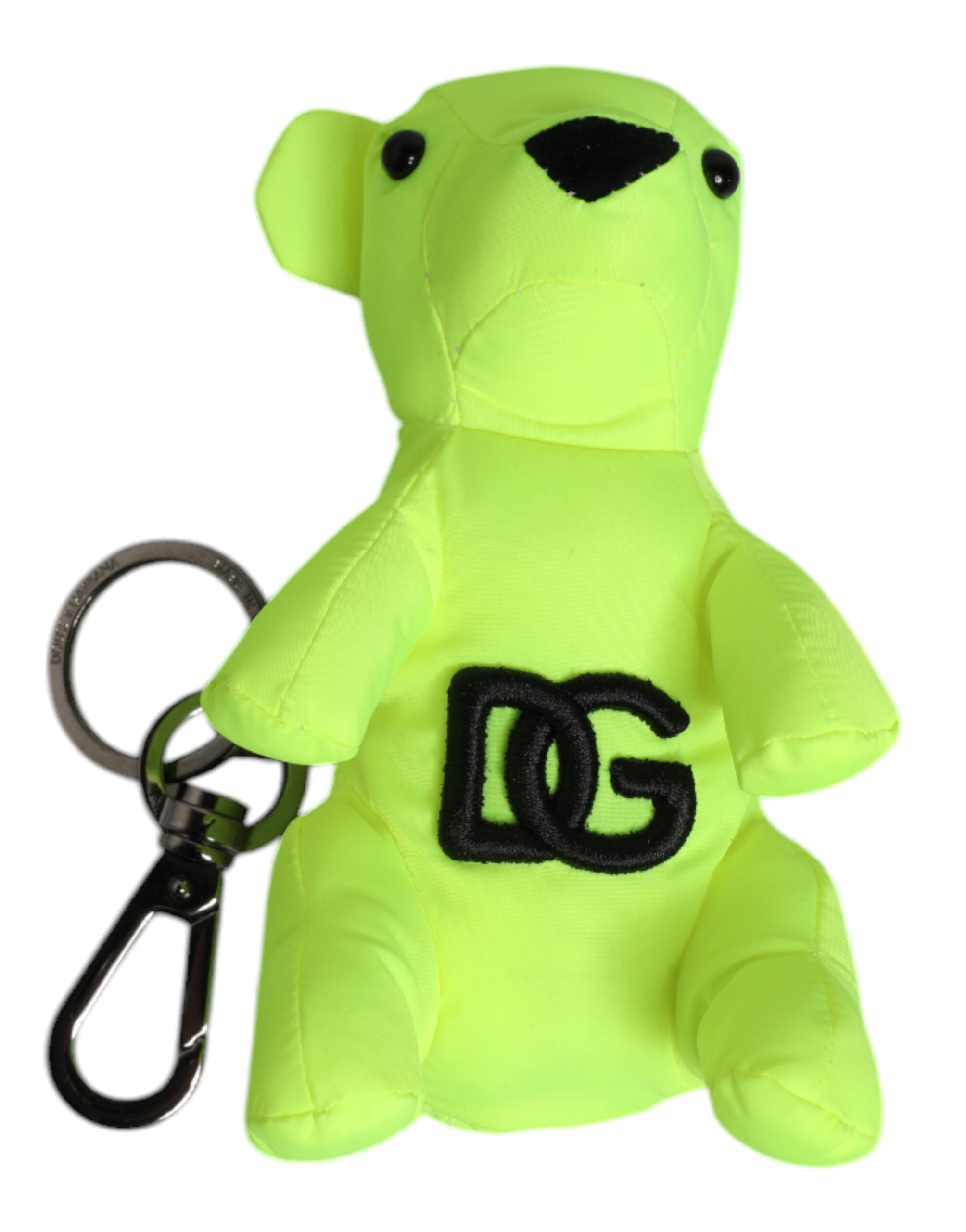 Green Bear Embroidered Logo Keychain Clasp Keyring