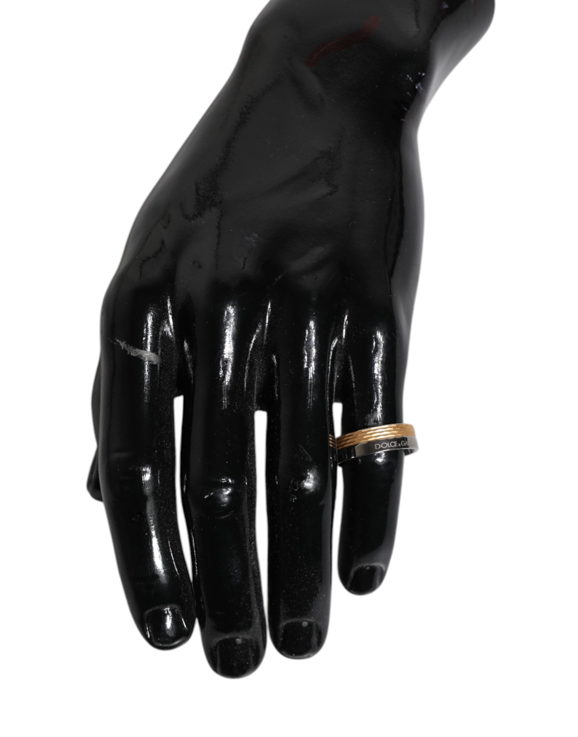 Gold Silver Tone Real Brass DG Logo Ring