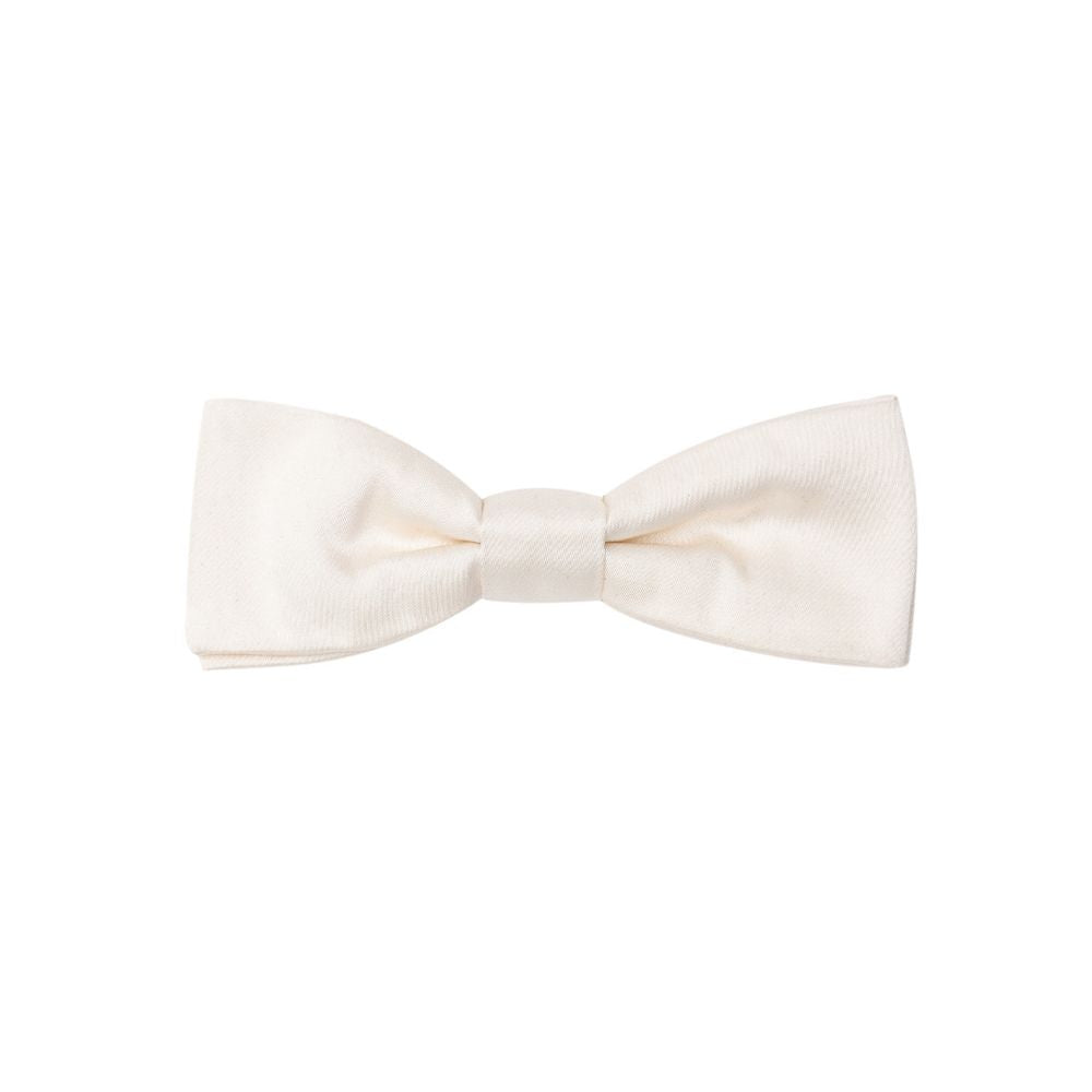 White Silk Bowtie