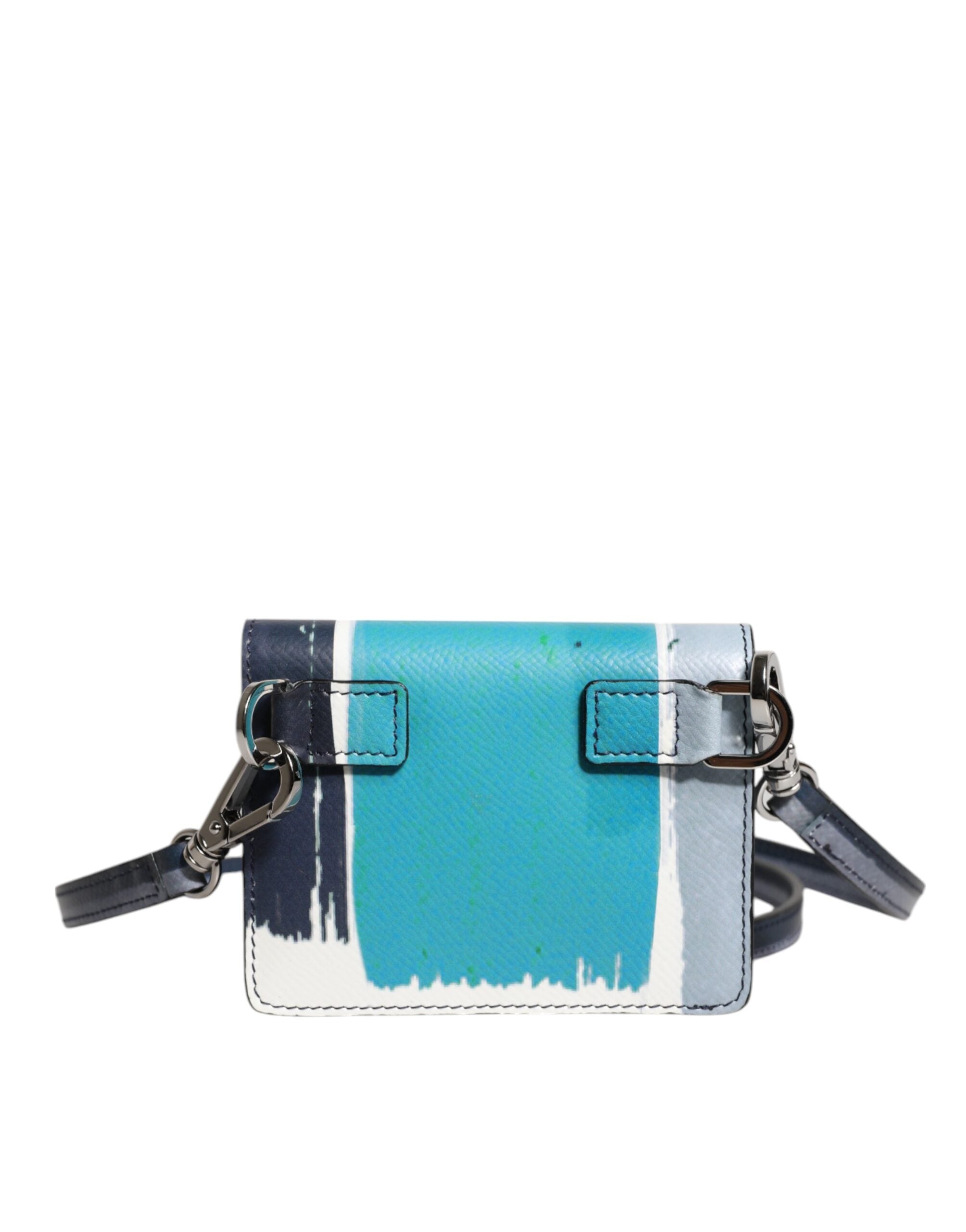 Kožená peněženka s logem DG Bifold s pouzdrem na karty v barvě vícebarevné