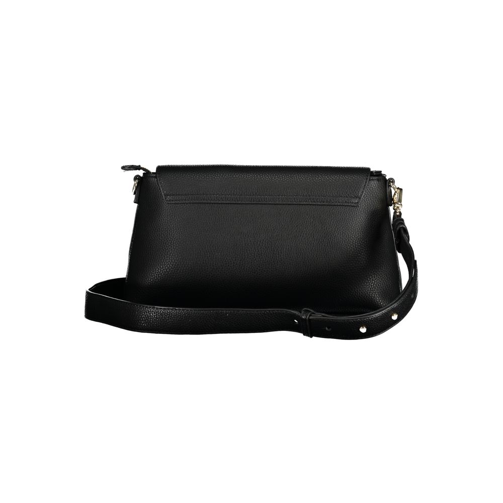 Black Polyurethane Women Handbag