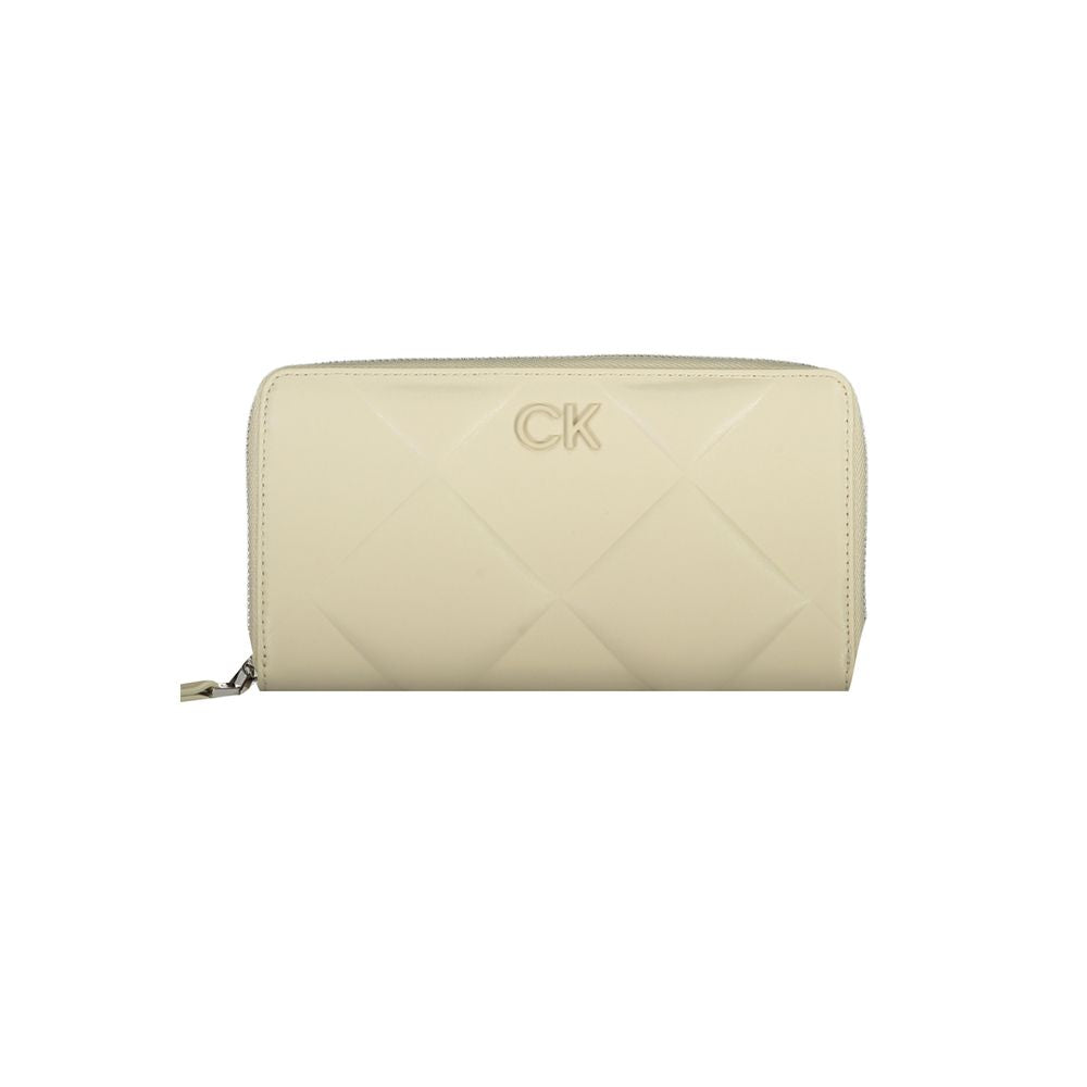 Beige Polyester Women Wallet