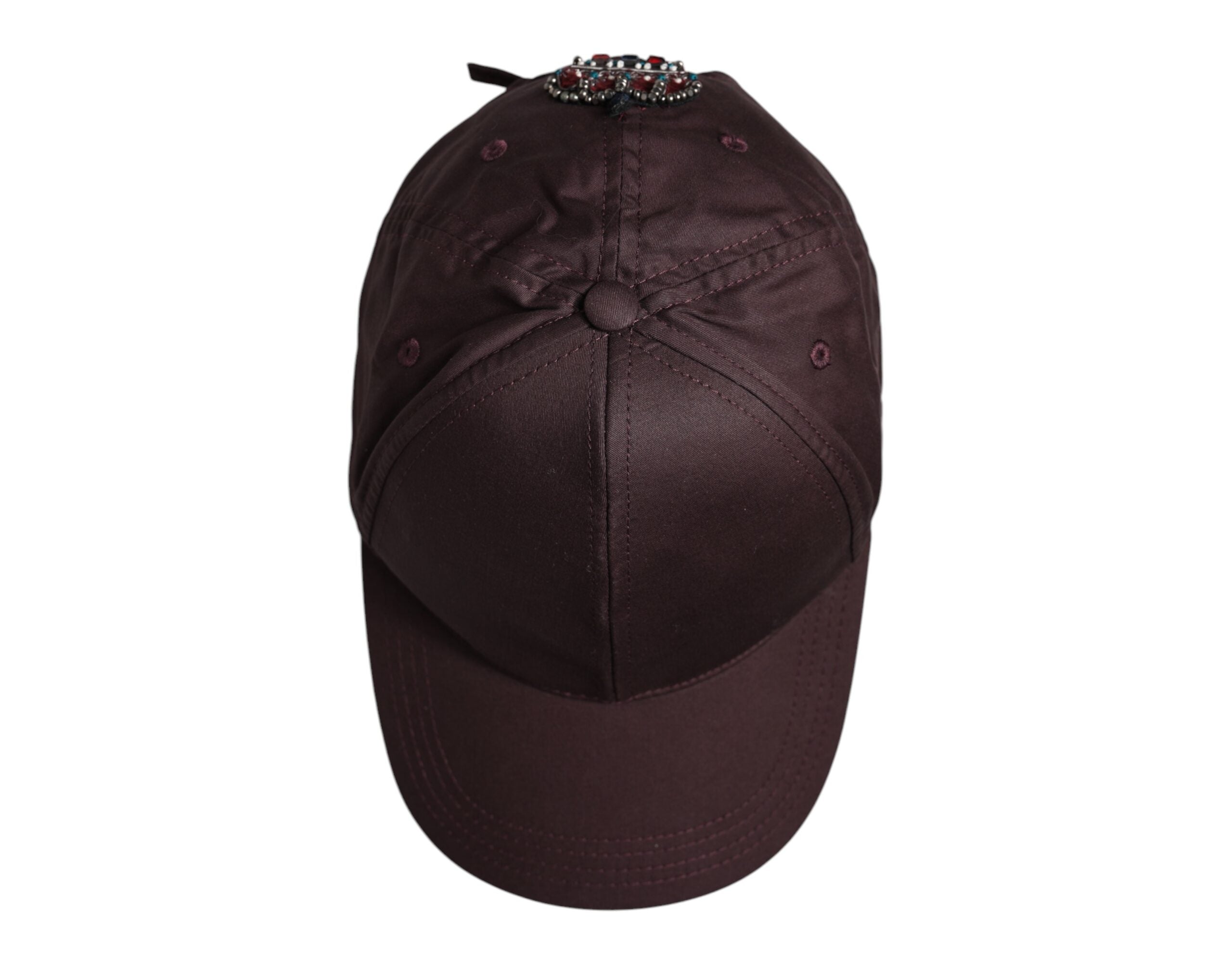 Brown Cotton DG Crown 6 Panels Baseball Cap