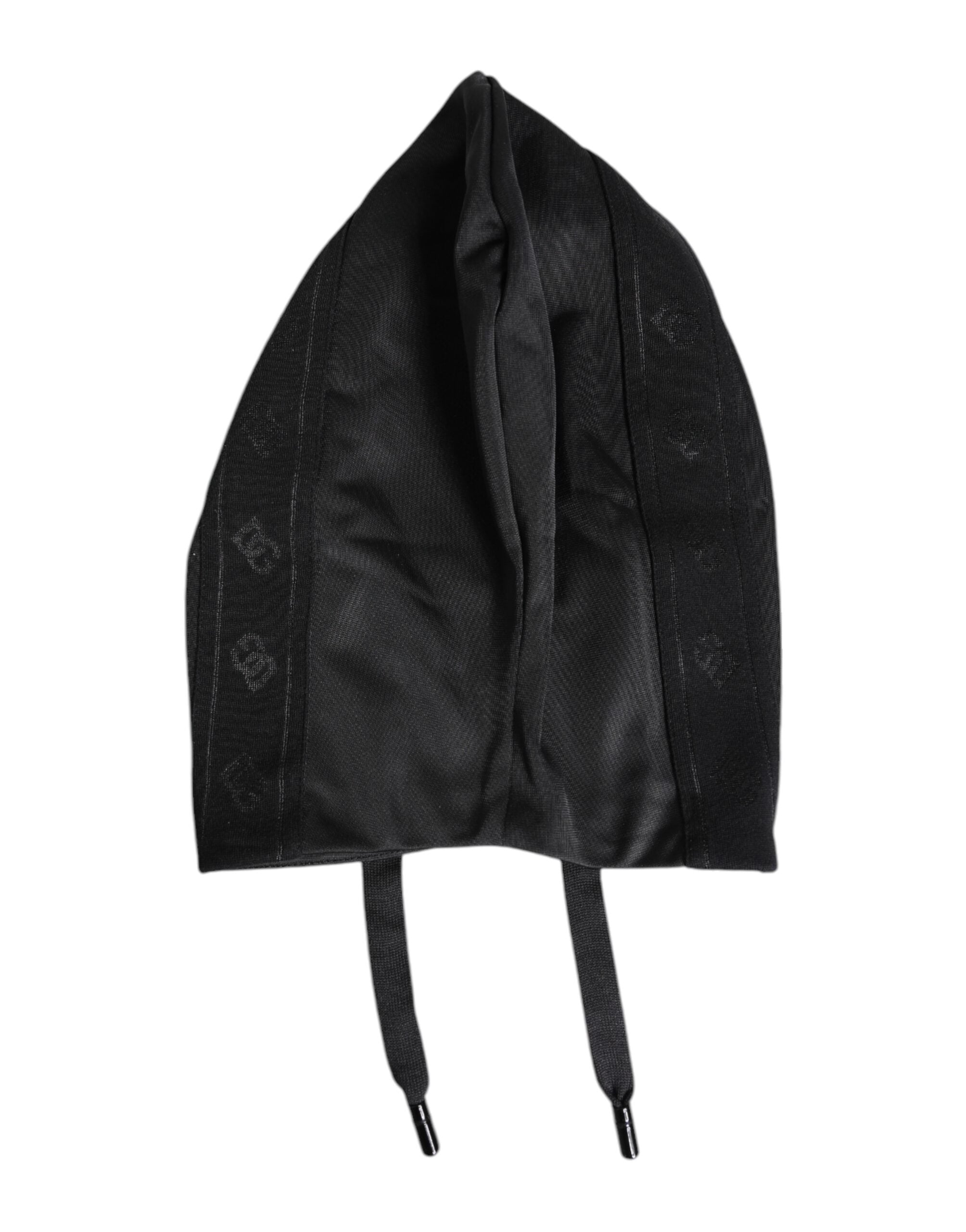 Black Polyester Whole Head Wrap Hat