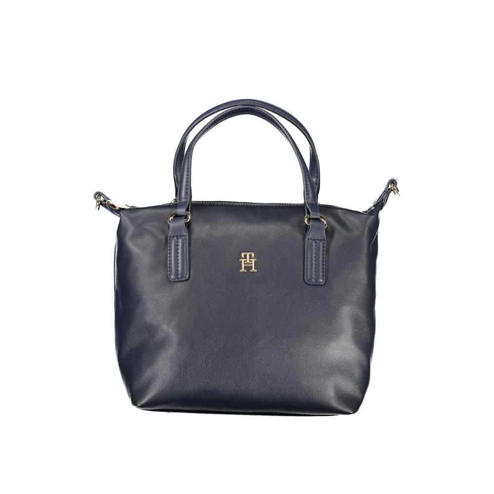 Blu Polyester Women Handbag