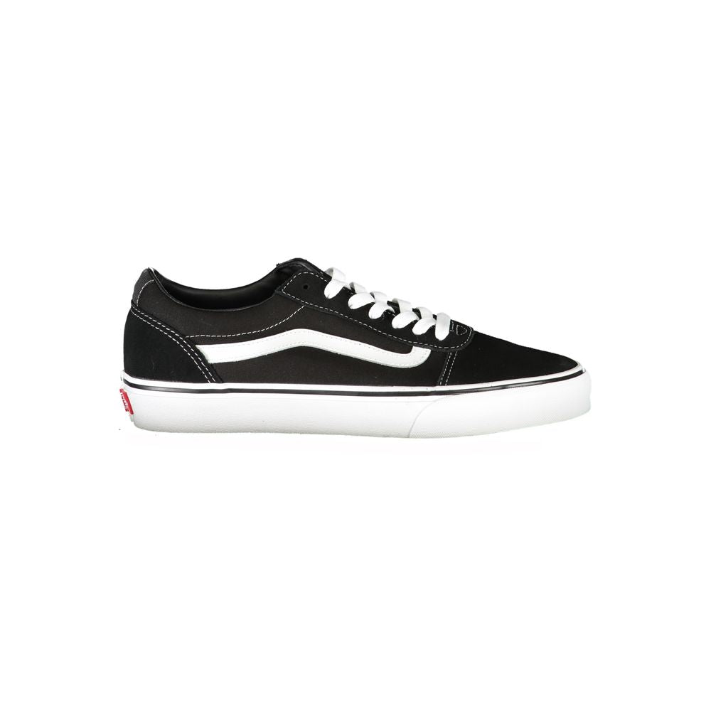 Black Polyurethane Men Sneaker