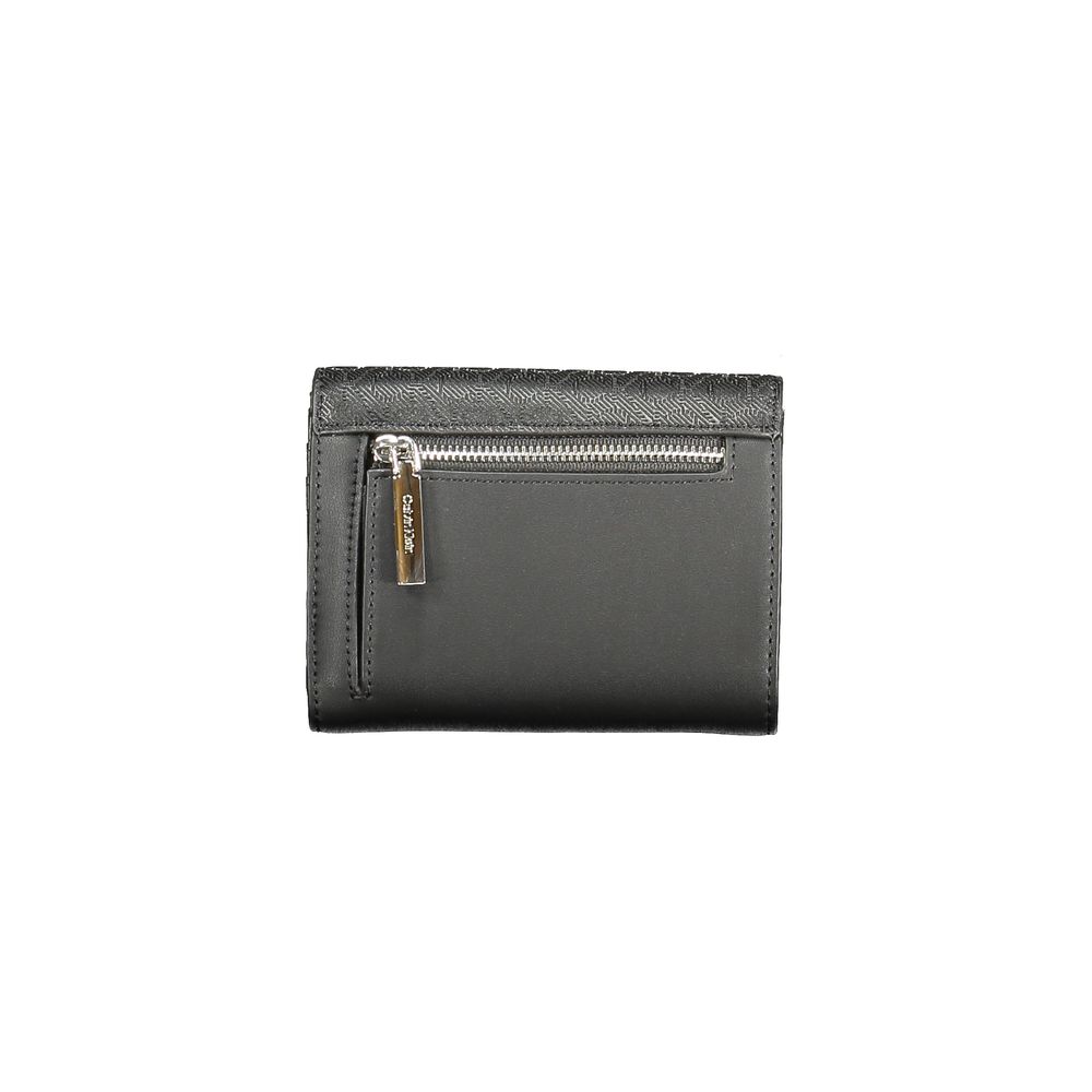 Black Polyester Women Wallet