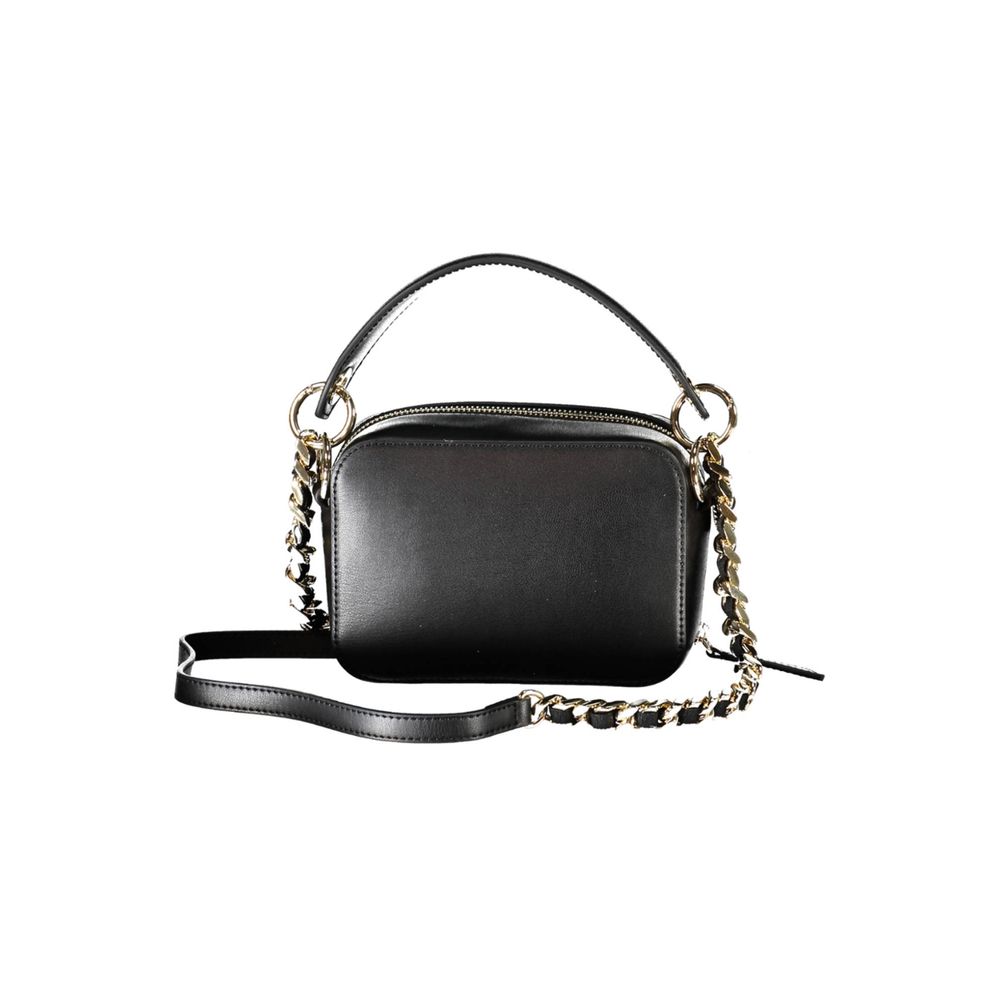 Black Polyethylene Women Handbag
