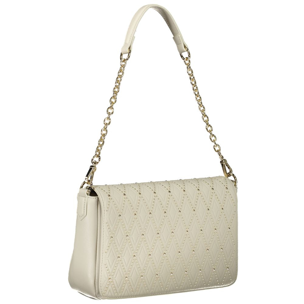 White Polyurethane Women's Shoulder Bag