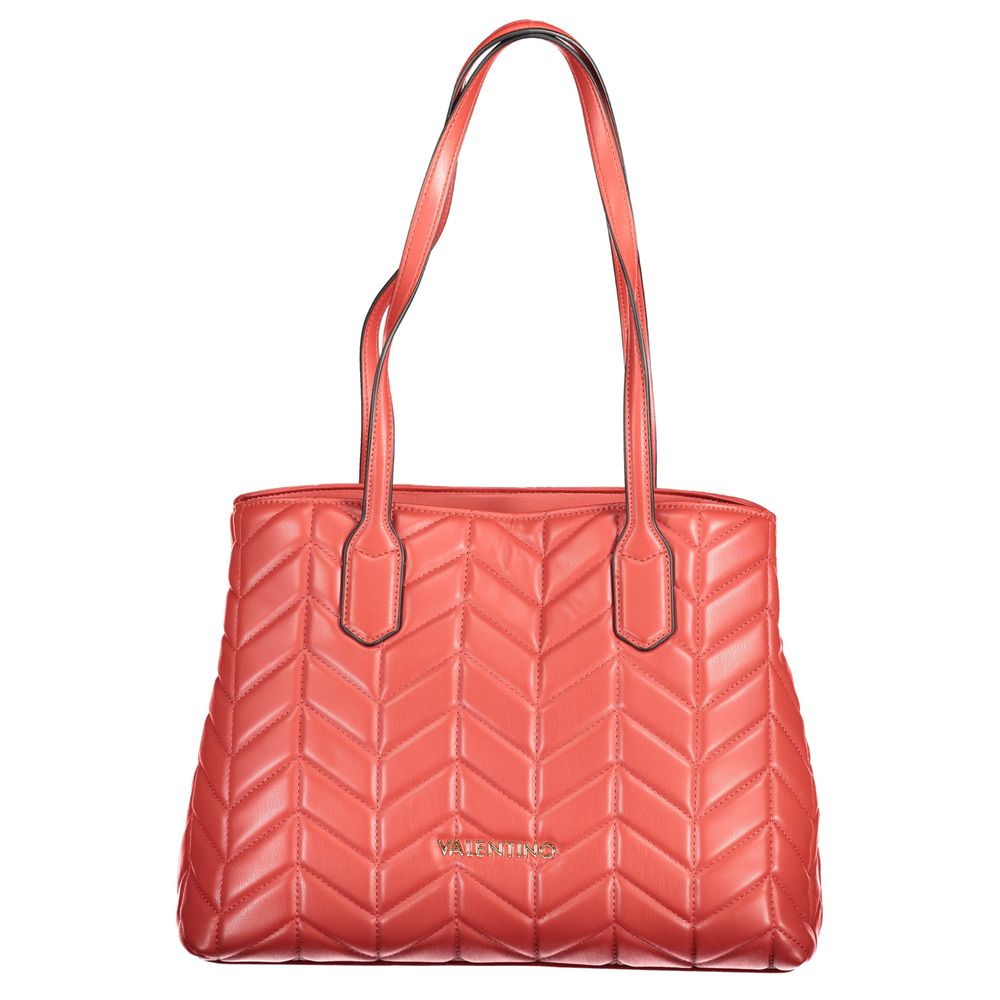 Rosso Polyurethane Women Handbag