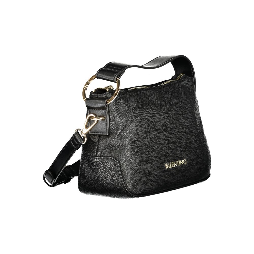 Black Polyethylene Women Handbag