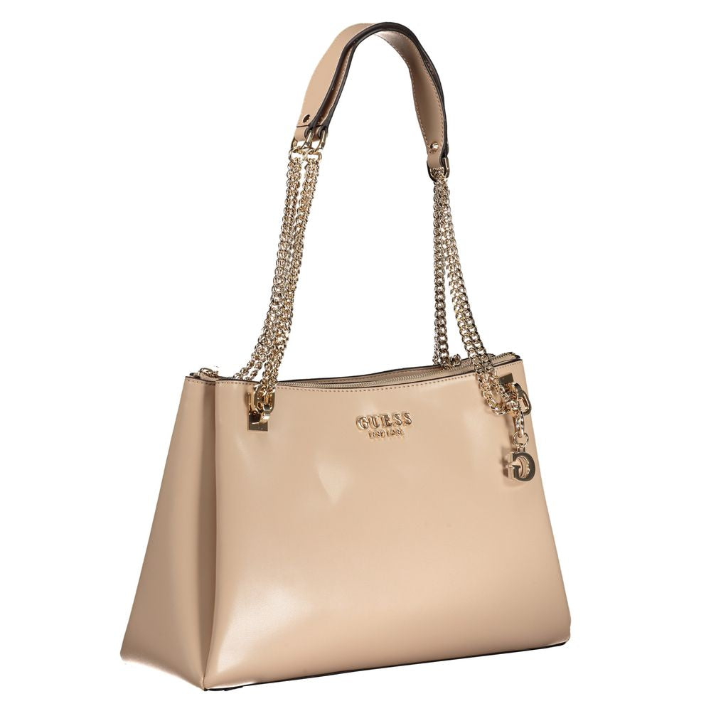 Beige Polyethylene Handbag