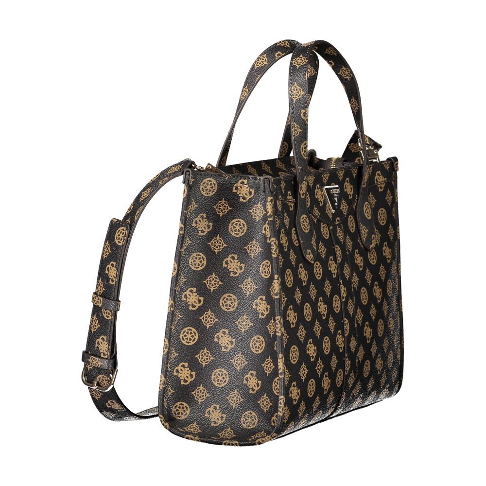 Hnědá polyethylenová dámská kabelka