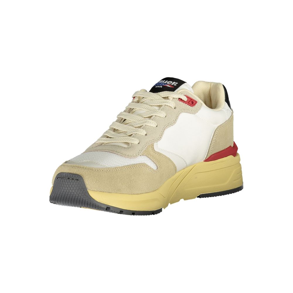 Beige Polyurethane Men Sneaker